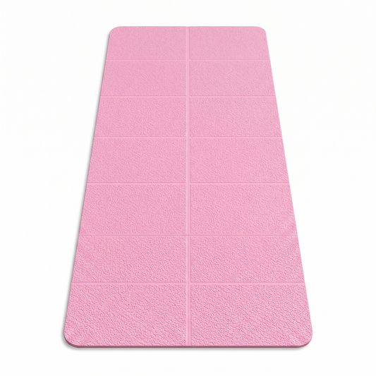 Foldable yoga mat for travel and fitness