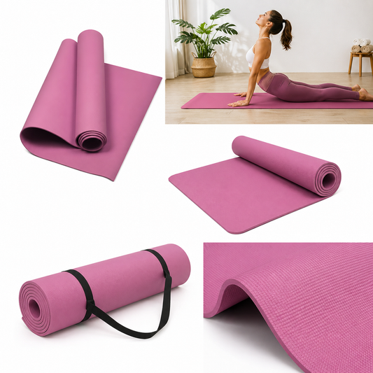 Anti-slip yoga mat for home workouts