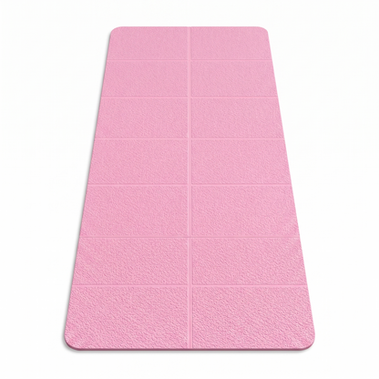 Foldable yoga mat for travel and fitness